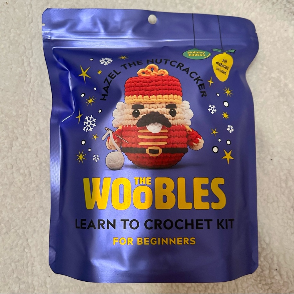 The Woobles Crochet Kit Hazel the Nutcracker Walmart Exclusive Holiday